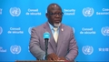 Zénon Mukongo Ngay (Democratic Republic of the Congo/Security Council President) on the election of the next Secretary-General - Security Council Media Stakeout