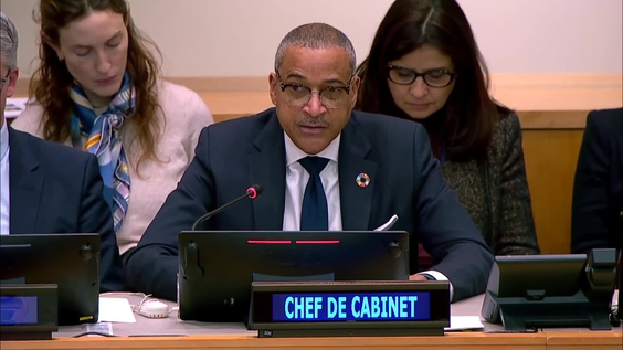 Earle Courtenay Rattray (Chef de Cabinet) on behalf of the Secretary-General - Peacebuilding Commission at 20th session of the Organizational Committee