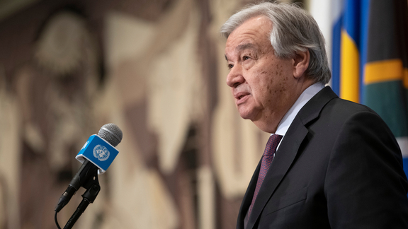António Guterres (UN Secretary-General) on Ukraine - Media Stakeout