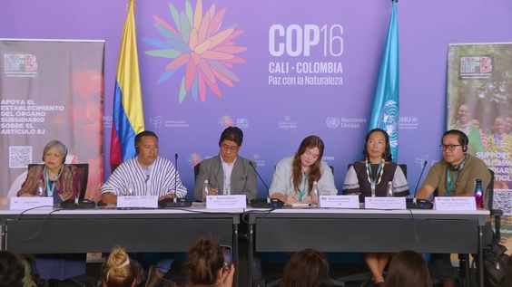 Press Conference: COP16 Outcomes and perspectives from Indigenous Peoples and local communities – United Nations Biodiversity Conference 2024