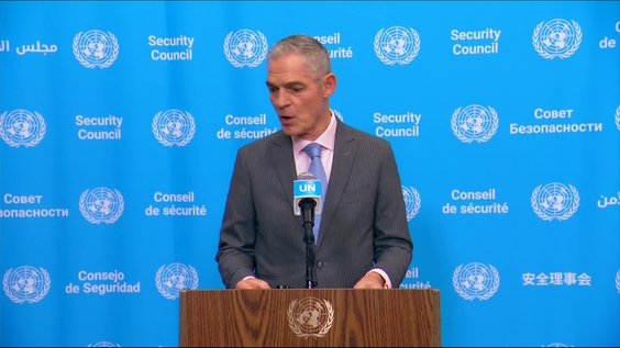 Jérôme Bonnafont (France/Security Council President) on the selection process of the next Secretary-General - Security Council Media Stakeout