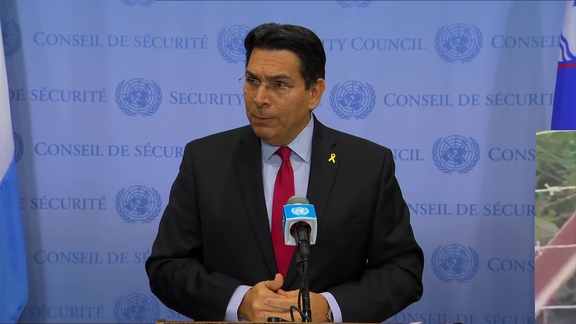 Danny Danon (Israel) on the situation in Lebanon - Security Council Media Stakeout (Middle East; Other matters)