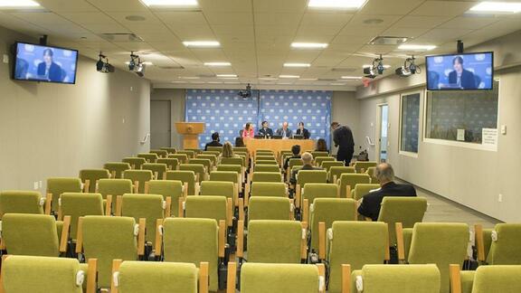 Press Conference: Philippe Lazzarini (UNRWA) and Ayman Safadi (Jordan) following the High-Level Ministerial Event convened by Jordan and Sweden in support of Palestine Refugees and UNRWA