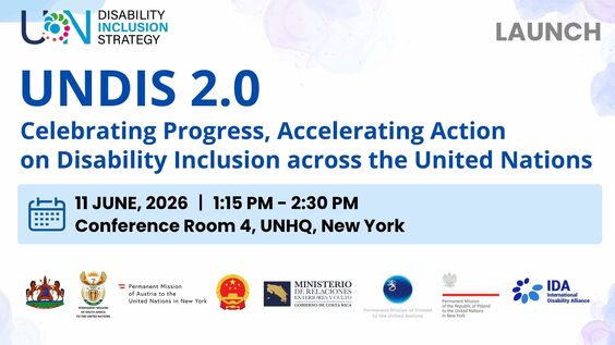 UNDIS 2.0: Celebrating Progress, Accelerating Action on Disability Inclusion across the United Nations (COSP19 Side Event)