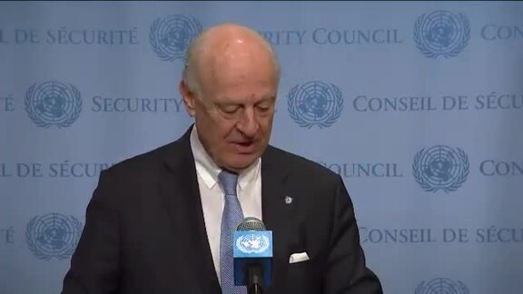 UN Special Envoy for Syria Briefs Press