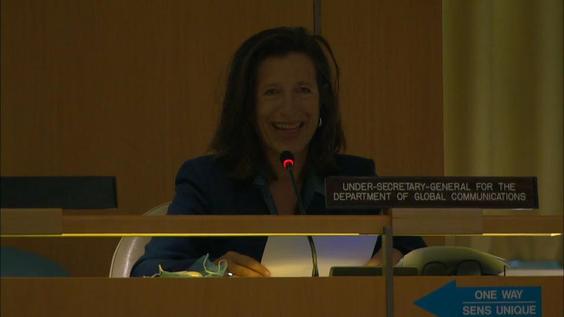 Melissa Fleming (USG for Global Communications) on the Fourth Committee, 5th meeting - General Assembly, 75th session