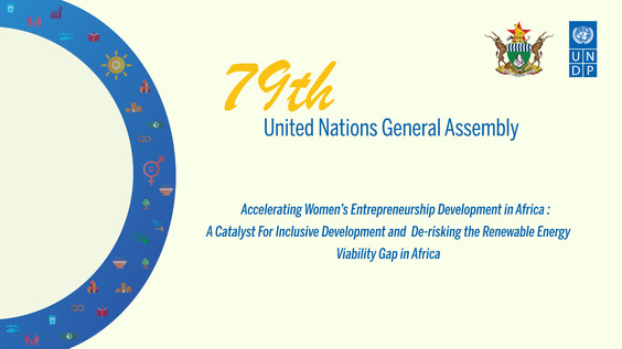 Accelerating Women's Entrepreneurship Development in Africa: A Catalyst For Inclusive Development and De-risking the Renewable Energy Viability Gap in Africa