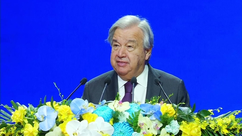António Guterres, Secretary-General of the United Nations addresses the Opening - Signing Ceremony – UN Convention against Cybercrime
