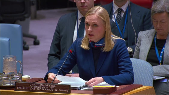Elina Valtonen (OSCE Chairperson-in-Office) on the work of the OSCE - Security Council, 10056th meeting