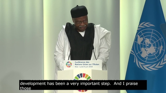 Philemon Yang (General Assembly President) at the 2025 UN Ocean Conference (Nice, France) - General Assembly, 79th session