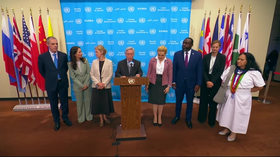 Shared Commitments holders on Women, Peace and Security - Security Council Media Stakeout