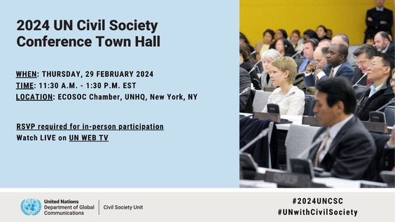 2024 UN Civil Society Conference Town Hall