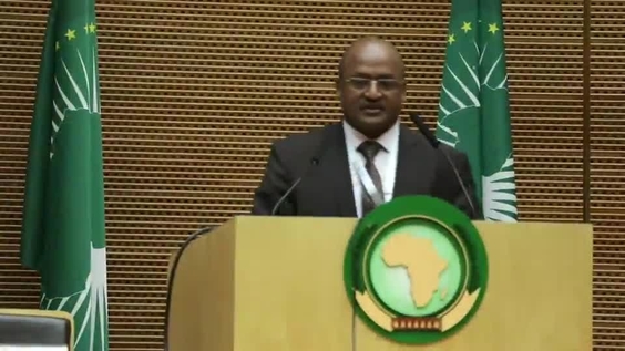 Mebratu G/mariam Kallo (Ethiopia) at the Closing Ceremony of the Ministerial Strategy Conference, UPU Second Extraordinary Congress (3-7 September 2018, Addis Ababa)