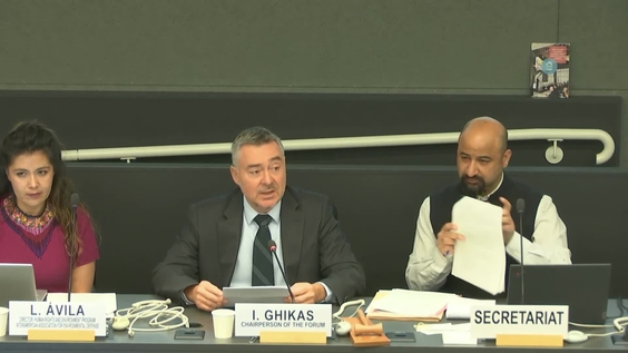 3rd Meeting, 5th Session, Forum on Human Rights, Democracy and the Rule of Law