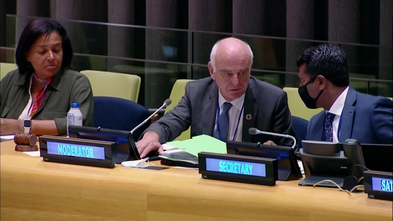 "Time to Act Together: Coordinating Policy Responses to the Global Food Crisis" - General Assembly high-level special event, 76th session