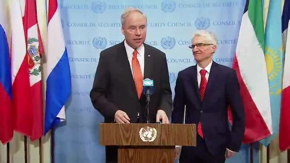 President of Security Council and UN Humanitarian Coordinator Brief Press