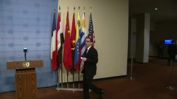 Representative of Israel Speaks to Press Following Security Council Meeting