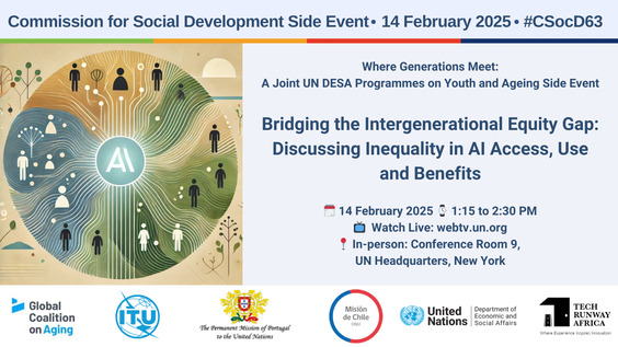 Bridging the Equity Gap: An Intergenerational Discussion to Address Potential AI-Driven Inequality - CSocD63 Side Event