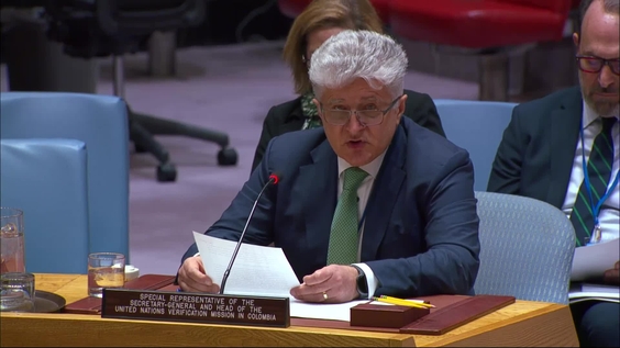 Miroslav Jenča (UNVMC) on Colombia - Security Council, 10095th meeting