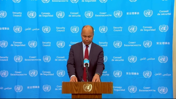 James Kariuki (United Kingdom) on the situation in Myanmar - Security Council Media Stakeout