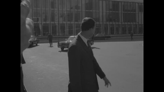 US President Johnson Visits UN Headquarters