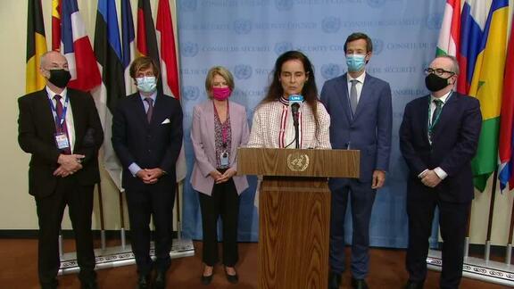 Security Council Media Stakeout
