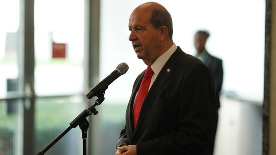 Media Stakeout: Mr. Ersin Tatar, Leader of the Turkish Cypriot Community