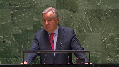 António Guterres (UN Secretary-General) on his priorities for 2023 - General Assembly: 58th plenary meeting, 77th session