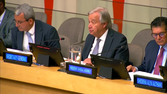 António Guterres (Secretario General) en el Homenaje a la memoria de Su ...