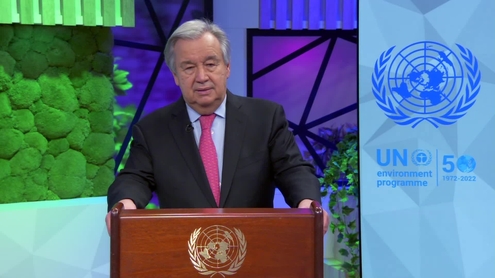 António Guterres (UN Secretary-General) on UN Environment Programme: High-Level Opening Ceremony of the Special Session to commemorate the 50th Anniversary