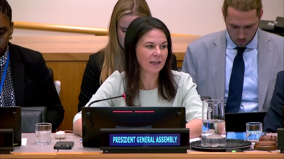 Annalena Baerbock (President of the 80th Session of the UN General Assembly) on Peacebuilding Commission at 20th session of the Organizational Committee