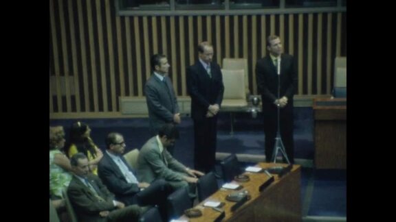 Apollo 15 Astronauts Visit UN Headquarters