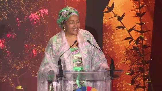 Amina J. Mohammed (Deputy Secretary-General) on the implementation of the SDGs during SDG Pavilion - The Halftime Show
