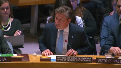 Tom Fletcher (OCHA) on the situation in the Middle East, including the  Palestinian question -Security Council, 9914th meeting | UN Web TV