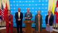 Jérôme Bonnafont (France) on behalf of E5 members on the Middle East - Joint Security Council Media Stakeout