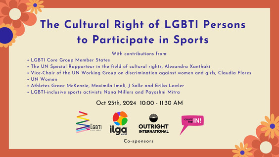 The Cultural Right to Participate in Sports and LGBTI Persons