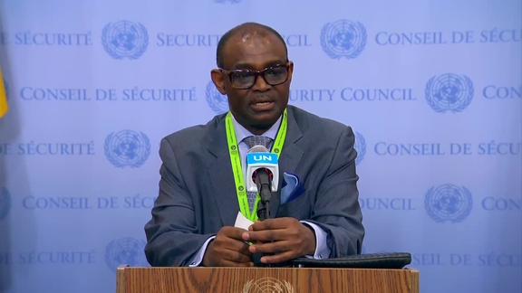 Al-Harith Idriss al-Harith Mohamed (Sudan) on the situation in the Country - Security Council Media Stakeout