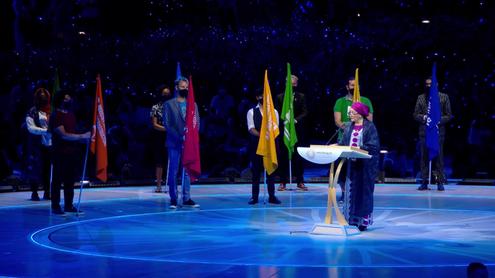 Amina J. Mohammed at the opening of the Global Goals Week (Expo 2020 Dubai) - Al Wasl Show
