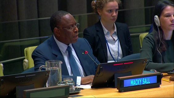 Macky Sall (Candidate for UN Secretary-General) at the Interactive dialogue for the position of the next Secretary-General of the United Nations