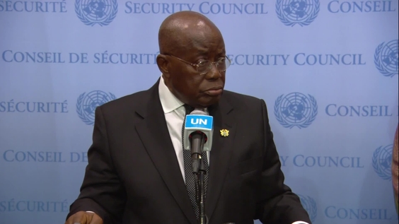 Nana Addo Dankwa Akufo-Addo (Ghana) on Counter-terrorism in Africa - Security Council Media Stakeout