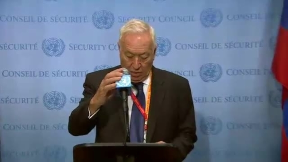 Minister for Foreign Affairs of Spain Addresses Press