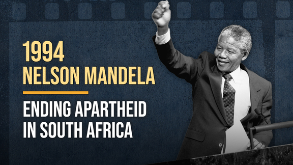 Nelson Mandela addresses the UN General Assembly