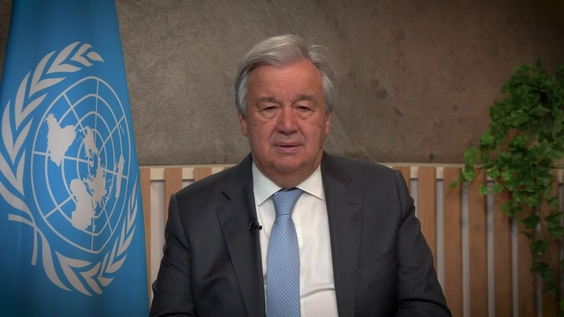 安东尼奥·古特雷斯（联合国秘书长）发表2023世界人道主义日视频致辞