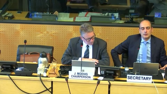 Closing of Session - 1821st Meeting, 68th Session of Committee Against Torture