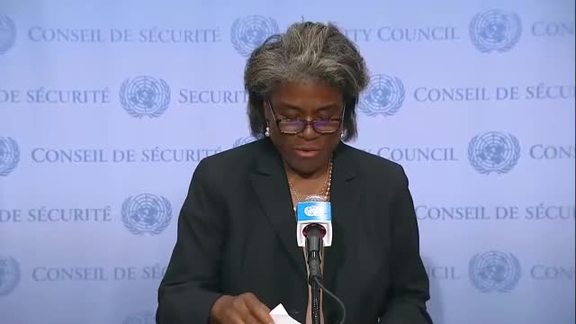 Linda Thomas Greenfield (United States) on Afghanistan - Security Council Media Stakeout