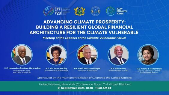 Advancing Climate Prosperity: Building a Resilient Global Financial Architecture for the Climate Vulnerable