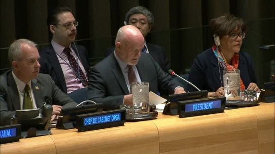 Peter Thomson (General Assembly President) on the efforts of his Presidency on the implementation of the Sustainable Development Goals - General Assembly, informal meeting, 71st session