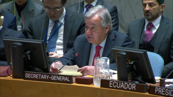 Антониу Гутерриш (Генеральный секретарь ООН) по поводу транснациональной организованной преступности - Совет Безопасности, 9497-е заседание