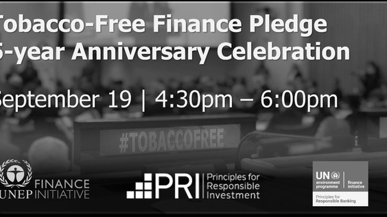 tobacco free finance pledge Tobacco-Free Finance Pledge 5-Year Anniversary Event