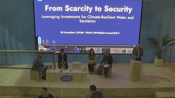 UN-Habitat Arena: From Scarcity to Security - Leveraging Investments for Climate-Resilient Water and Sanitation (World Urban Forum 12th Session)